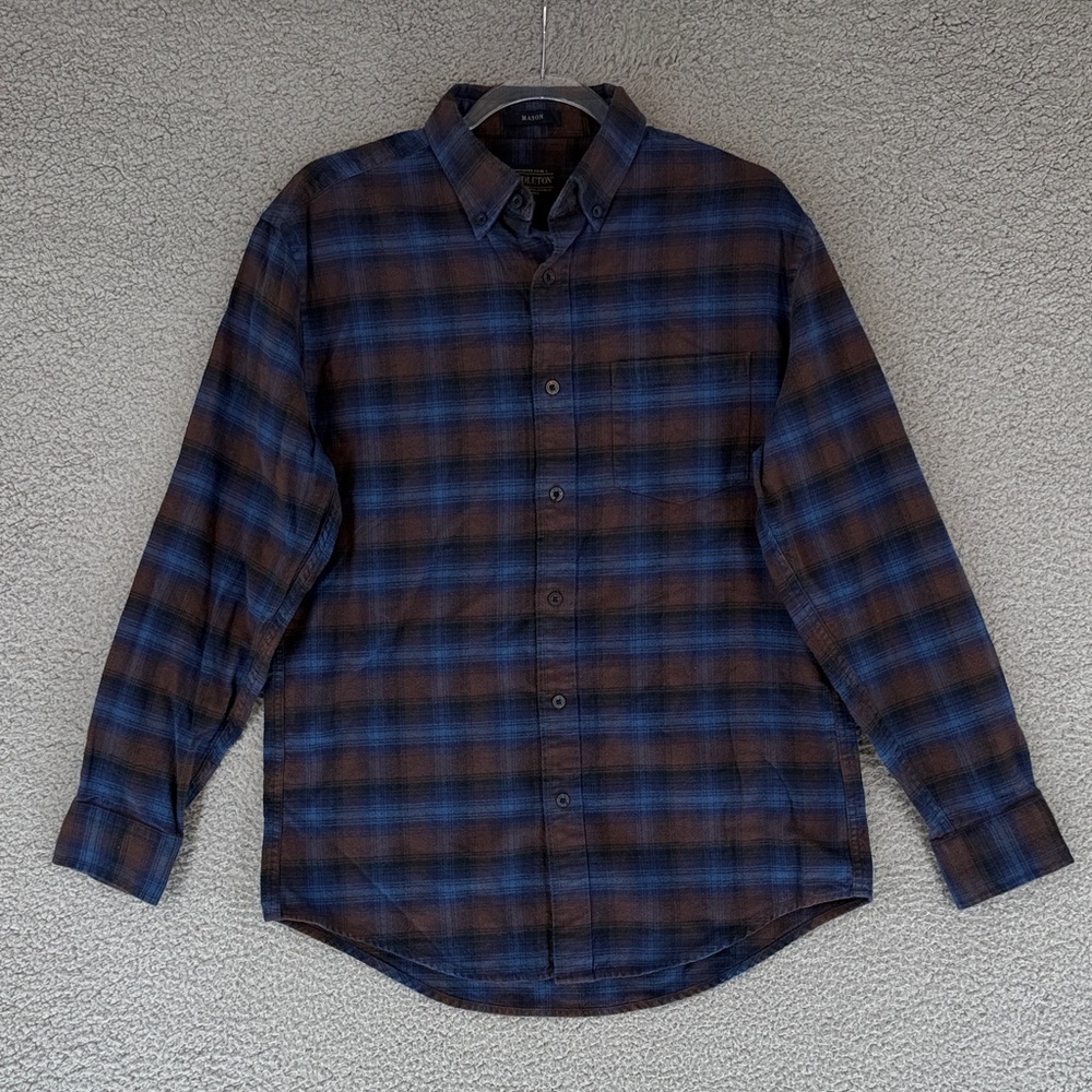 Pendleton Mason Men's Medium Button Down Blue & B… - image 1